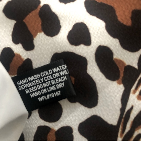 AQUA x Mary Katrantzou Leopard Print Halter Top, S NWT - Picture 8 of 8